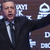 Il presidente turco, Recep Tayyip Erdogan, durante un comizio a Instanbul. OZAN KOSE AFP / ATLAS