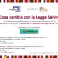 Cosa cambia con la Legge Salvini- legislazione e procedure. Locandina incontro TUTTI_Mercoledì 5 giugno 2019_facebook e sito