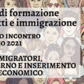 Corso di formazione di diritti e immigrazione_Open Fields (2) Diverse crowd of people - seamless pattern of hand drawn faces, multi ethnic group