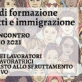 Corso di formazione di diritti e immigrazione_Open Fields (3) Diverse crowd of people - seamless pattern of hand drawn faces, multi ethnic group