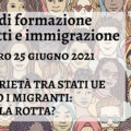 Corso di formazione su diritti e immigrazione_25 giugno Diverse crowd of people - seamless pattern of hand drawn faces, multi ethnic group